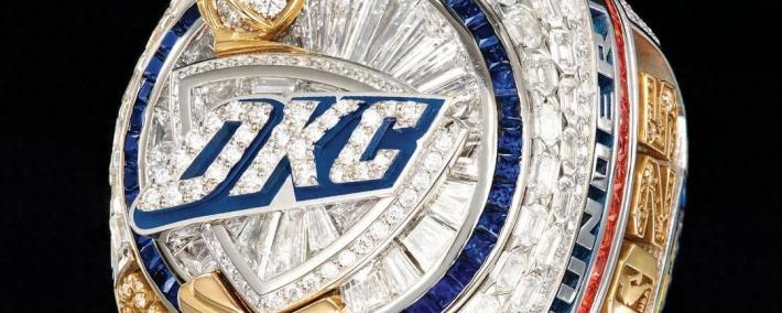 hupu虎扑-俄克拉荷马城雷霆队NBA总冠军戒指亮相