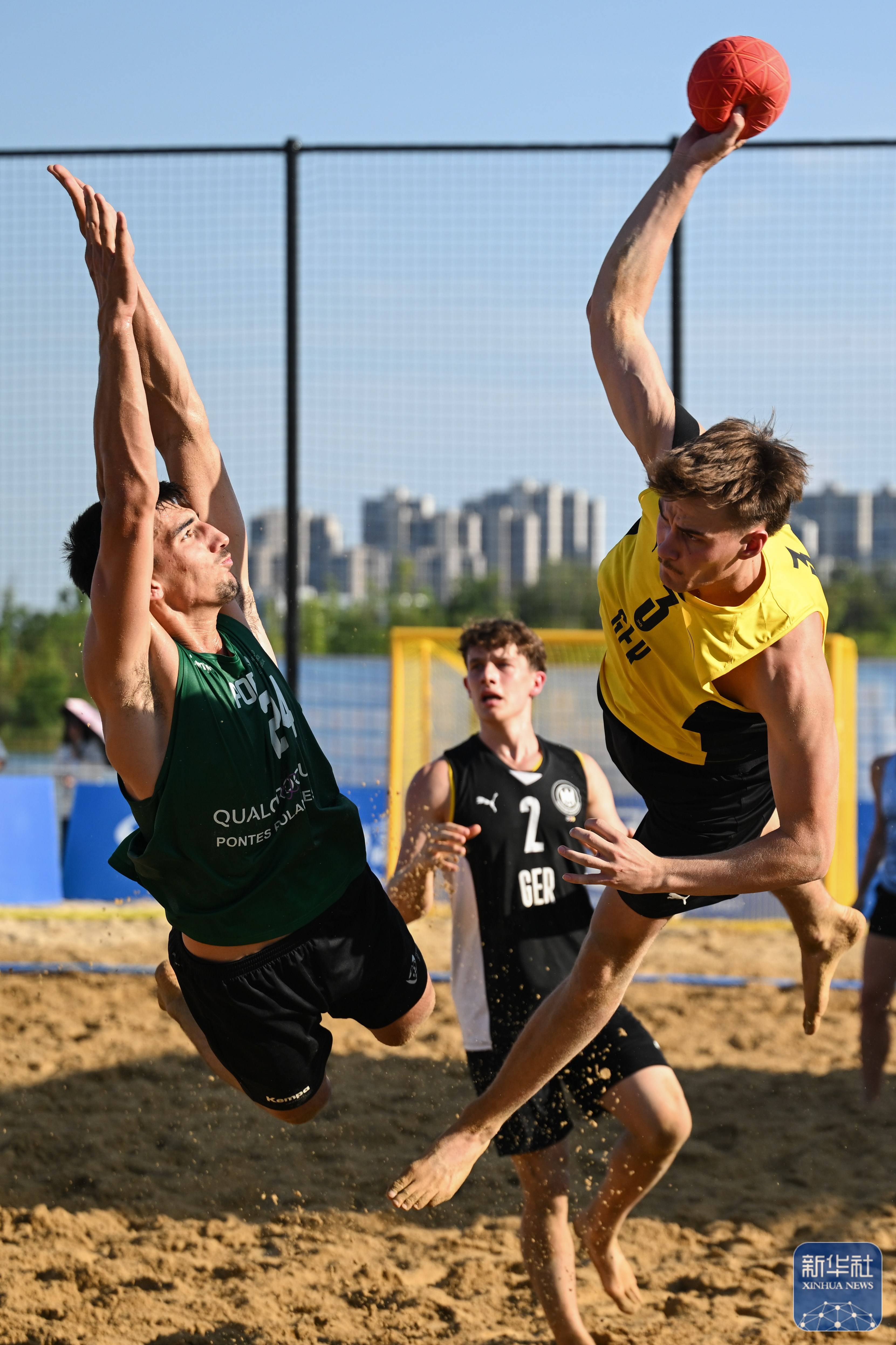 虎扑社区-成都世运会｜沙滩手球男子决赛：德国队夺冠